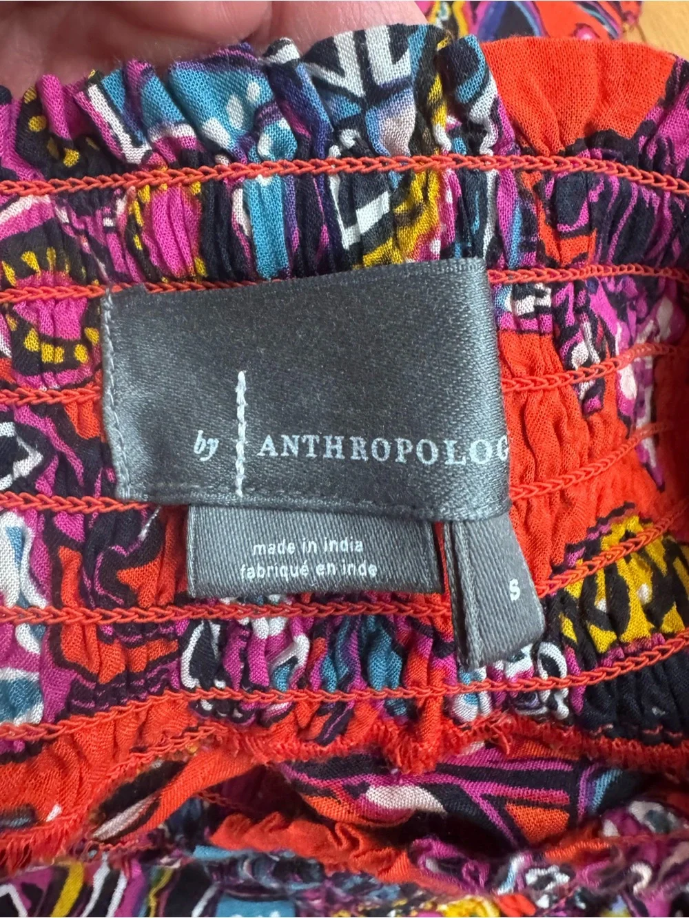 Anthropologie Sweet Dreams Smocked Sleep Pajama Set Small